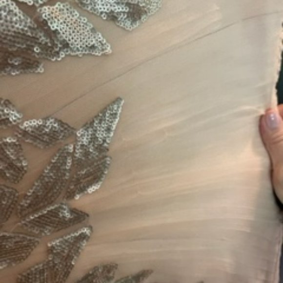 NWT Tadashi Shoji Cassini Sequin One Shoulder Gown - Picture 10 of 10